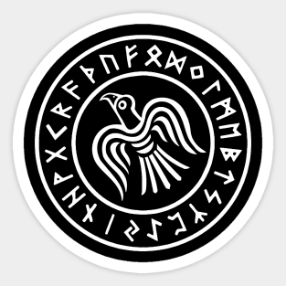 Great Viking Army Raven Banner Sticker